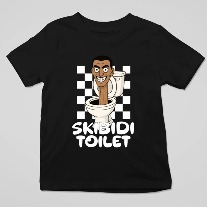 Skibidi toilet - Hlava v záchode - dětské tričko s potiskem