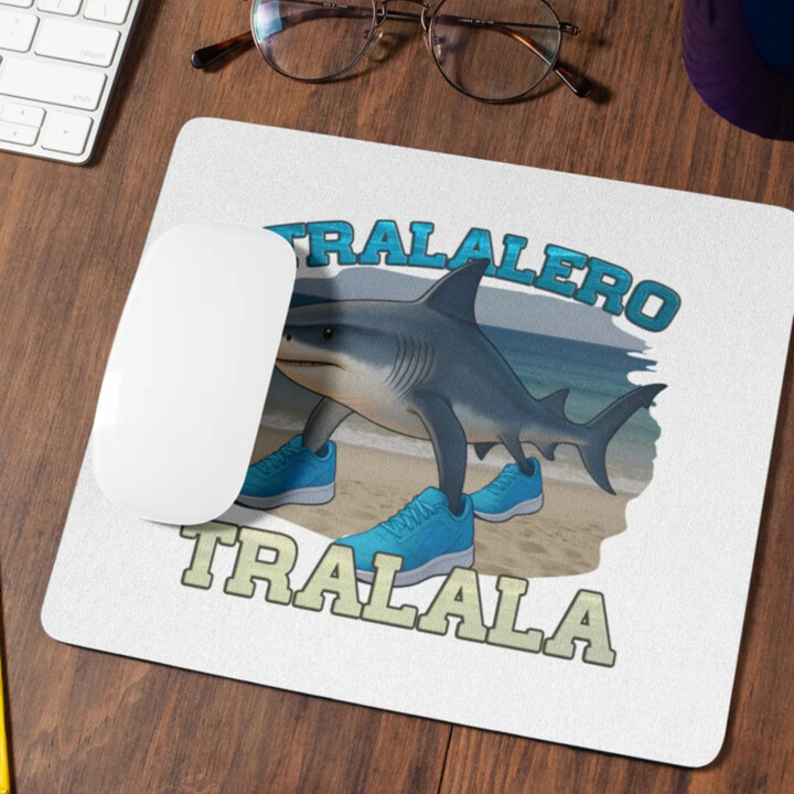 Tralalero Tralala - Italian Brainrot - žralok s botama - podložka pod myš