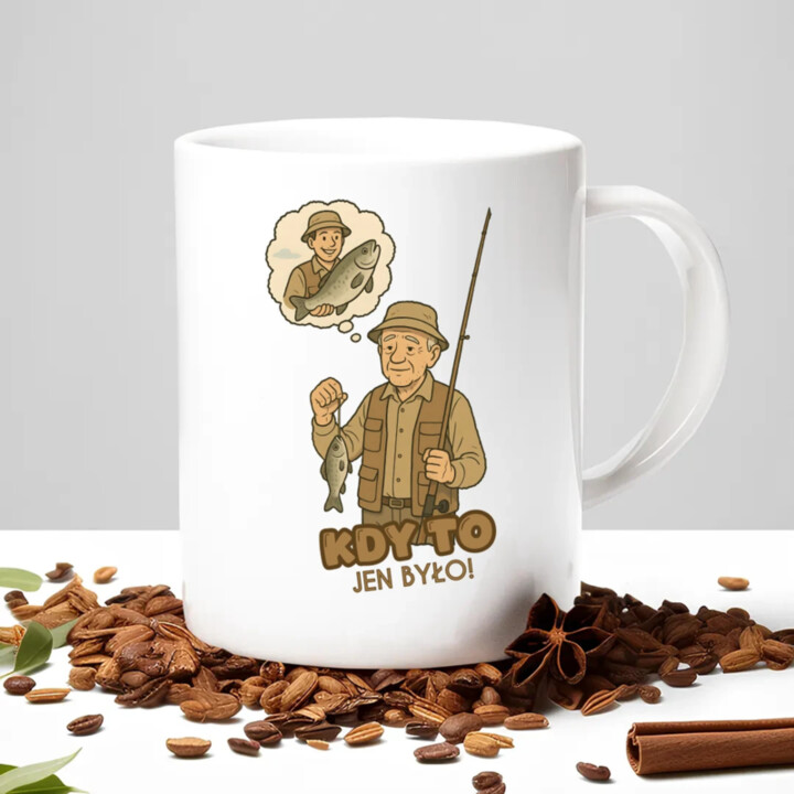 Kdy to jen bylo! - rybář - hrnek s potiskem