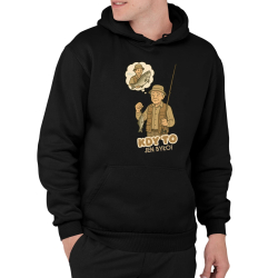 Kdy to jen było! - rybář - pánská mikina s potiskem