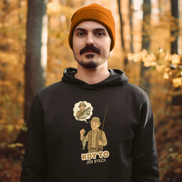 Kdy to jen bylo! - rybář - pánská mikina s potiskem
