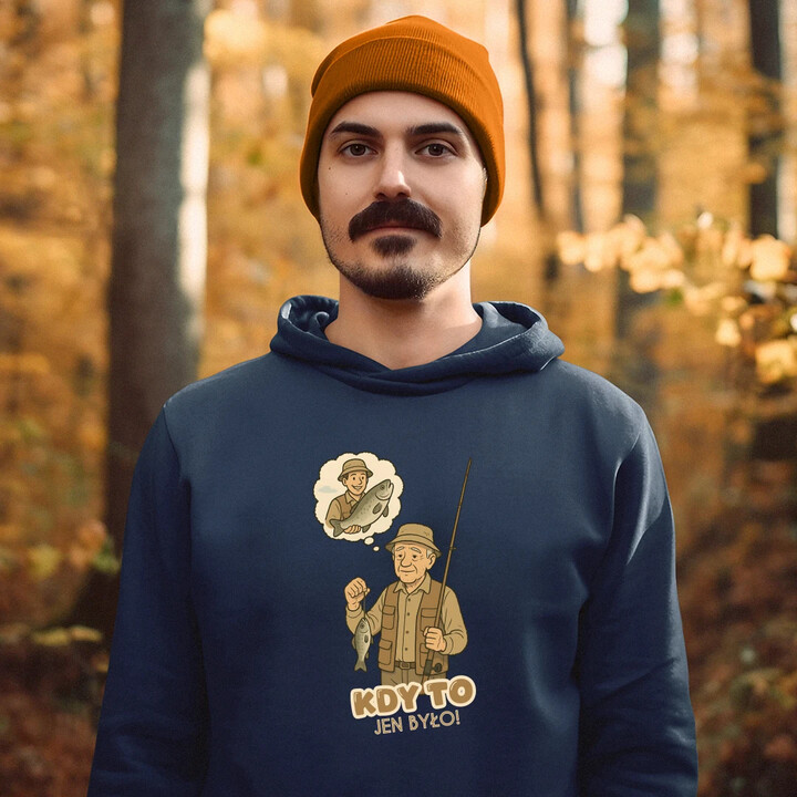 Kdy to jen bylo! - rybář - pánská mikina s potiskem