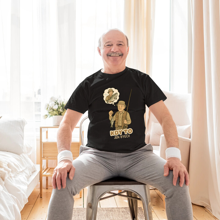 Kdy to jen bylo! - rybář - pánské tričko s potiskem