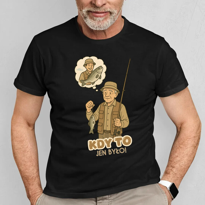 Kdy to jen bylo! - rybář - pánské tričko s potiskem