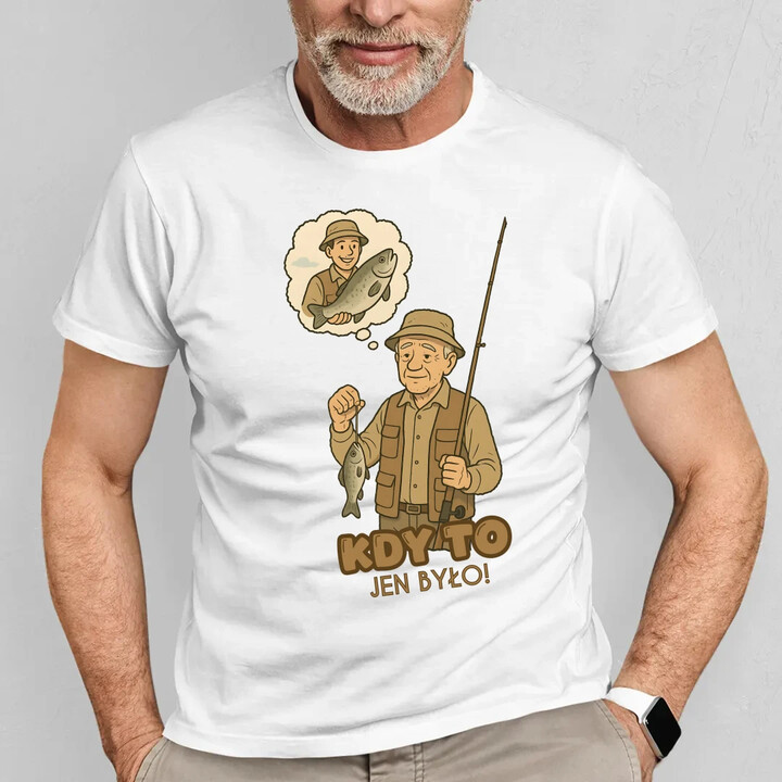 Kdy to jen bylo! - rybář - pánské tričko s potiskem