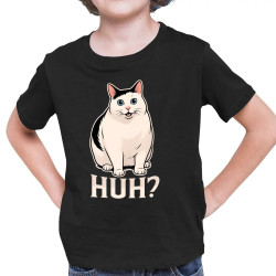 Huh? - bílá kočka - dětské tričko s potiskem