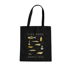 Fish more, worry less - taška s potiskem