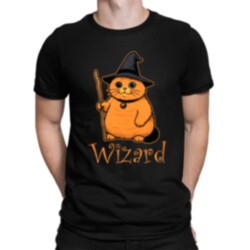 Wizard - kočičí čaroděj - pánské tričko s potiskem