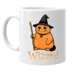 Wizard - kočičí čaroděj - hrnek s potiskem