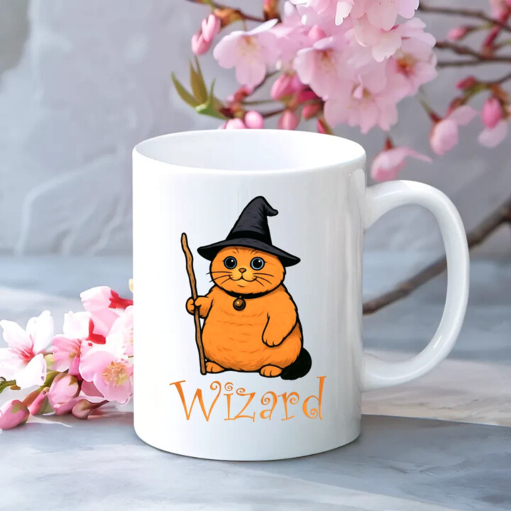 Wizard - kočičí čaroděj - hrnek s potiskem