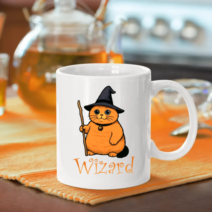 Wizard - kočičí čaroděj - hrnek s potiskem