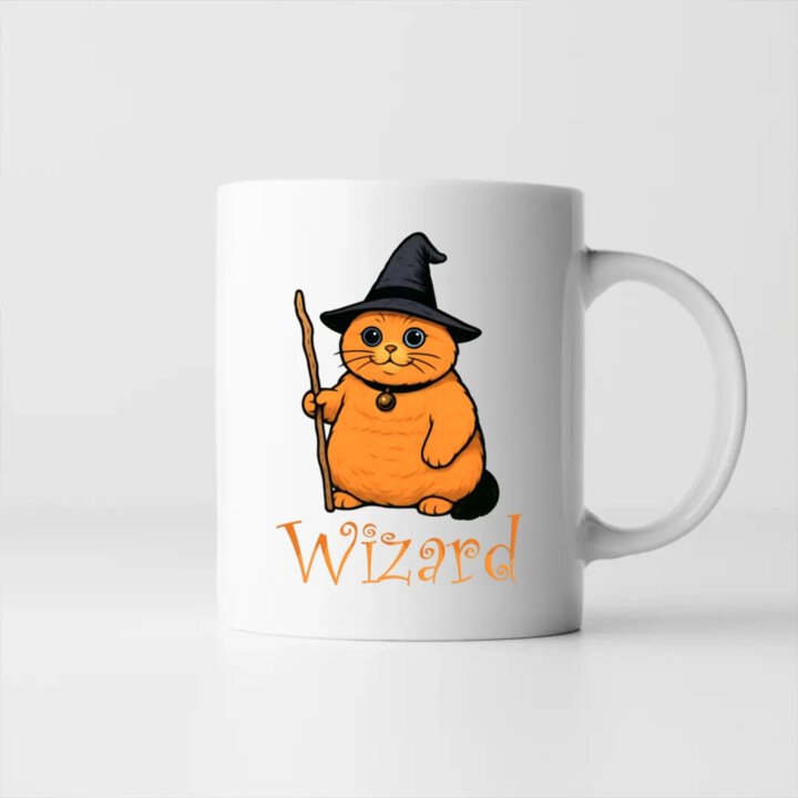 Wizard - kočičí čaroděj - hrnek s potiskem