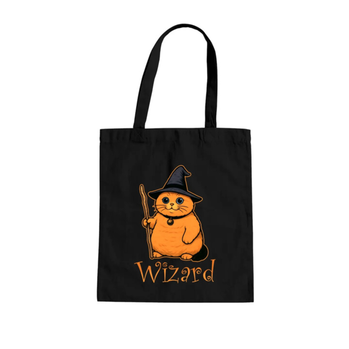 Wizard - kočičí čaroděj - taška s potiskem