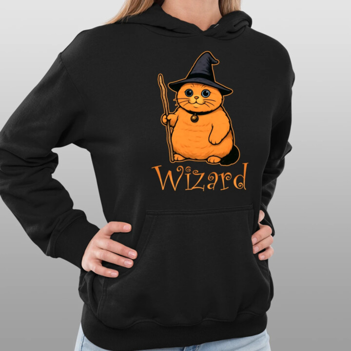 Wizard - kočičí čaroděj - dámská mikina s potiskem