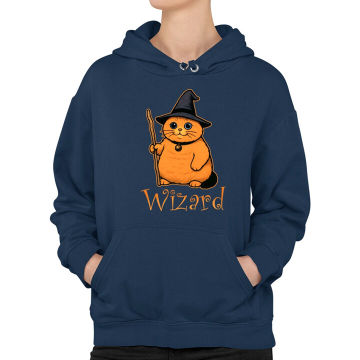 Wizard - kočičí čaroděj - dámská mikina s potiskem