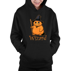 Wizard - kočičí čaroděj - dětská mikina s kapucí