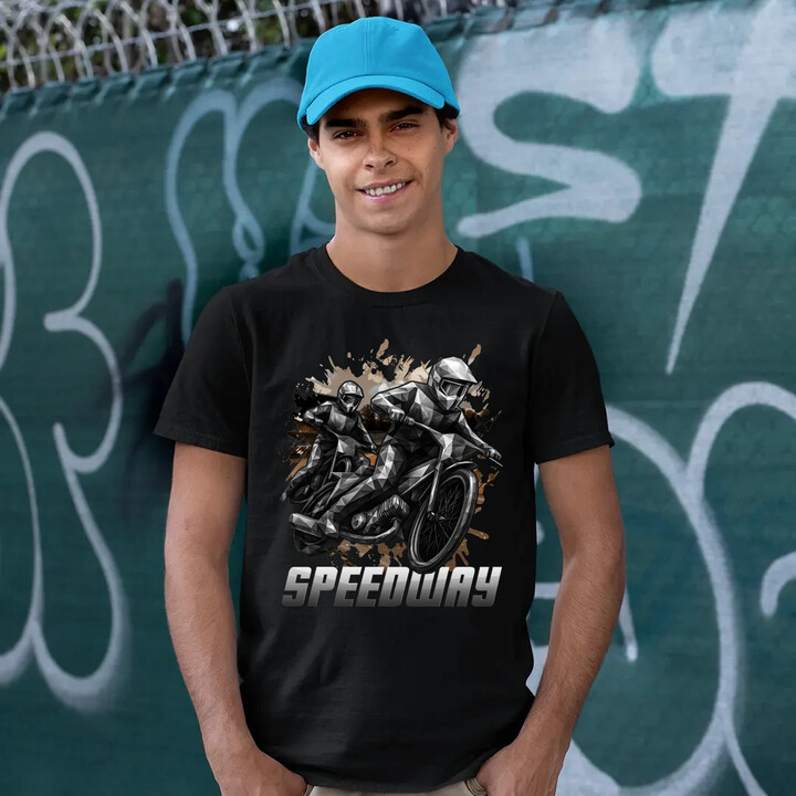 Speedway - plochá dráha - pánské tričko s potiskem