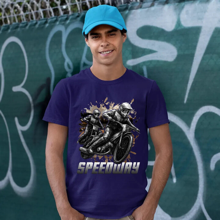 Speedway - plochá dráha - pánské tričko s potiskem
