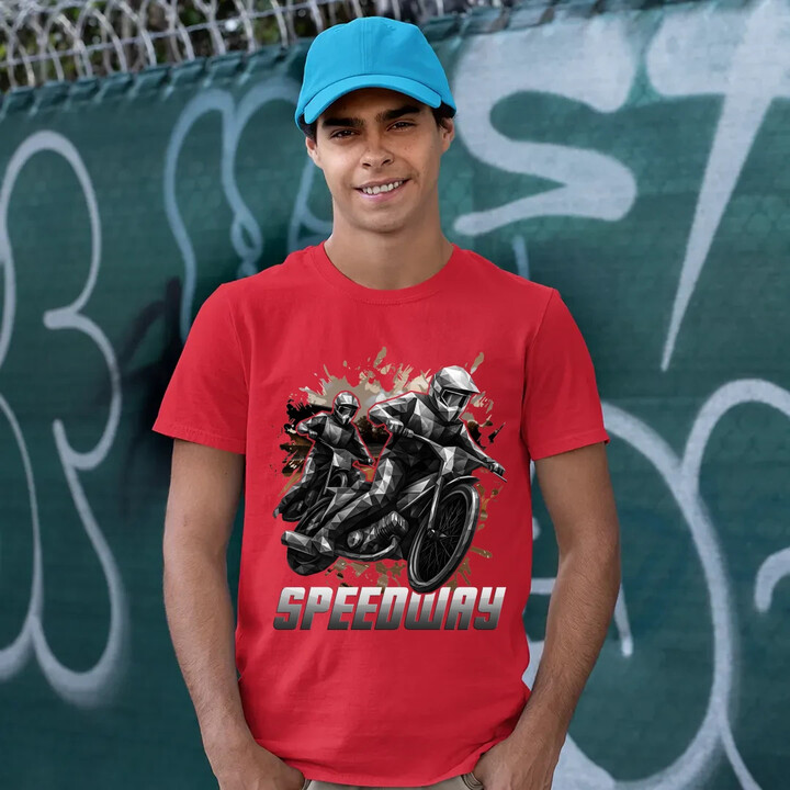 Speedway - plochá dráha - pánské tričko s potiskem