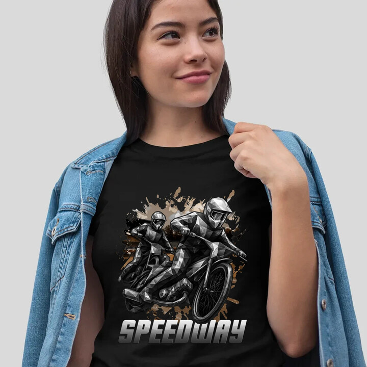 Speedway - plochá dráha  - dámské tričko s potiskem