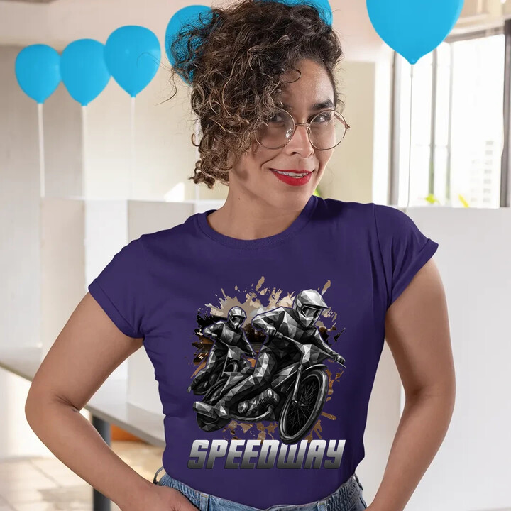 Speedway - plochá dráha  - dámské tričko s potiskem