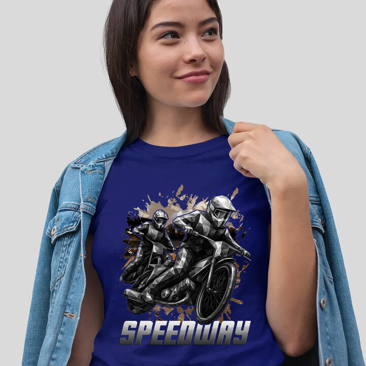 Speedway - plochá dráha  - dámské tričko s potiskem