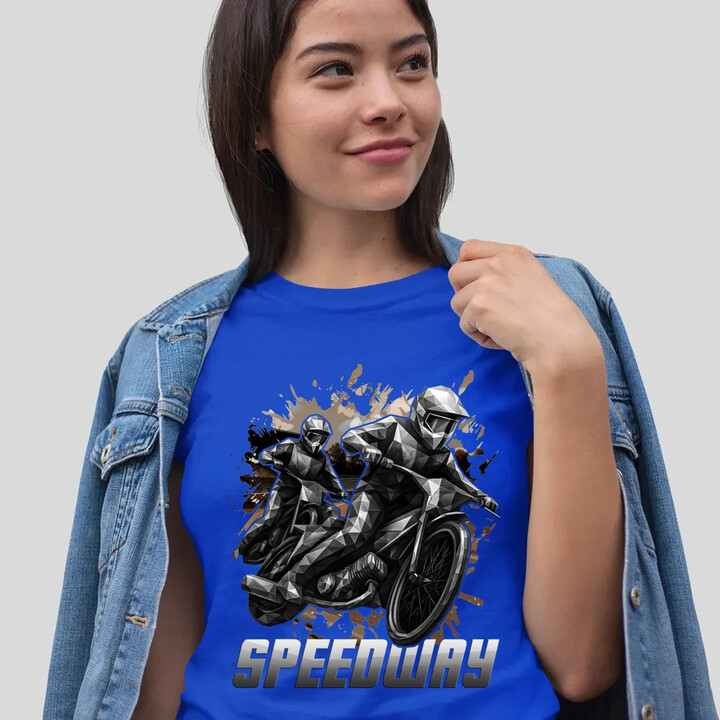 Speedway - plochá dráha  - dámské tričko s potiskem