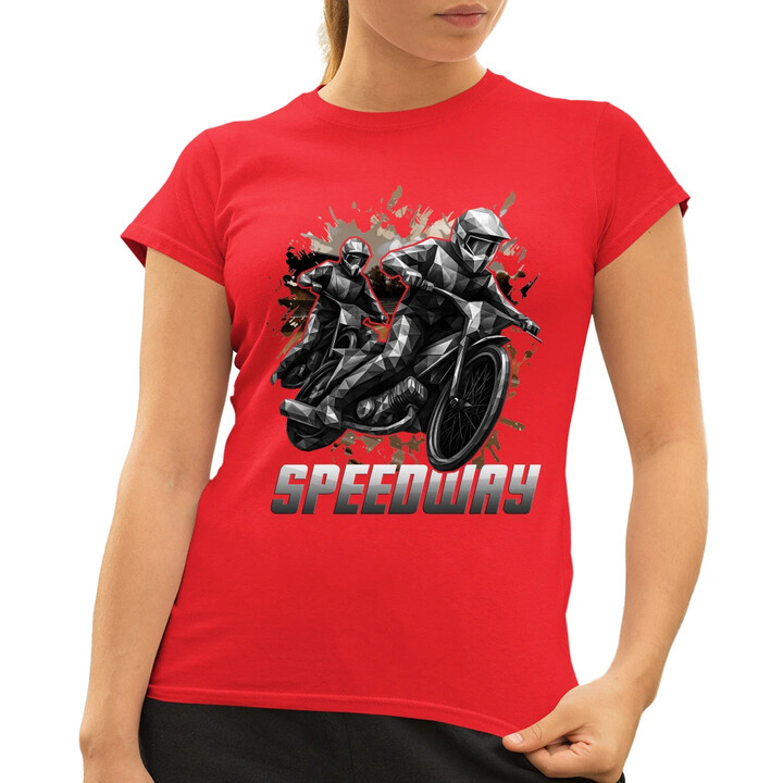 Speedway - plochá dráha  - dámské tričko s potiskem
