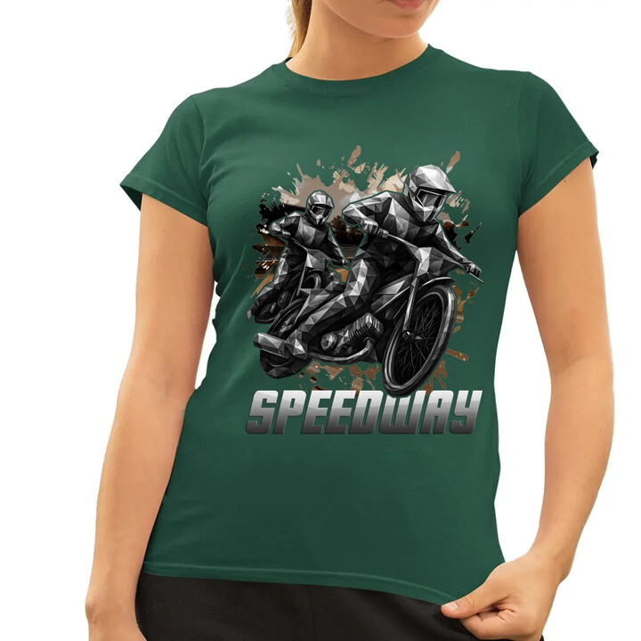 Speedway - plochá dráha  - dámské tričko s potiskem