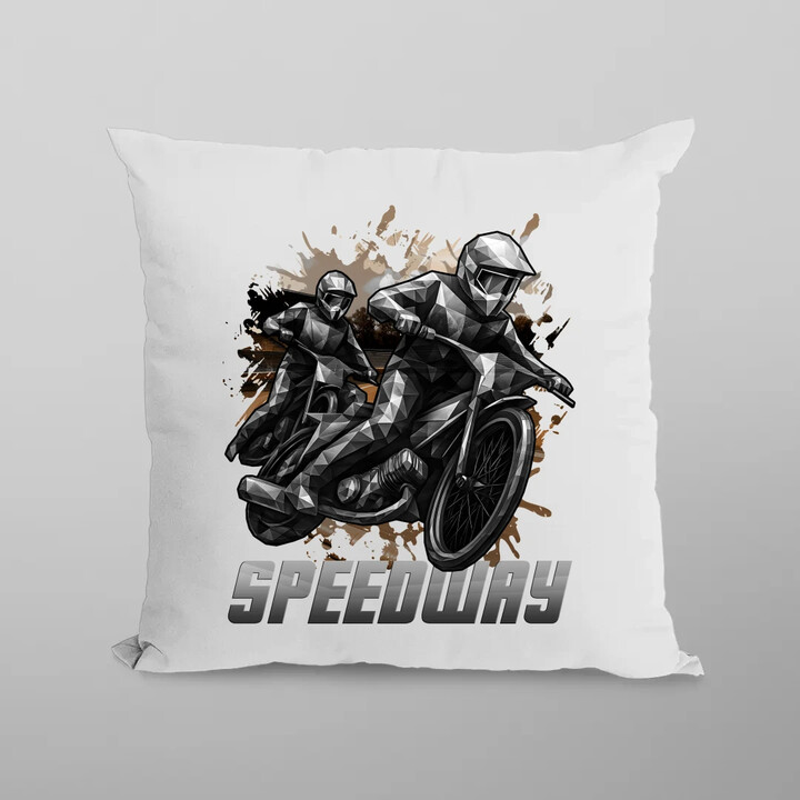Speedway - plochá dráha - polštář s potiskem