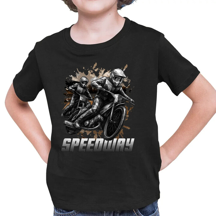 Speedway - plochá dráha - dětské tričko s potiskem