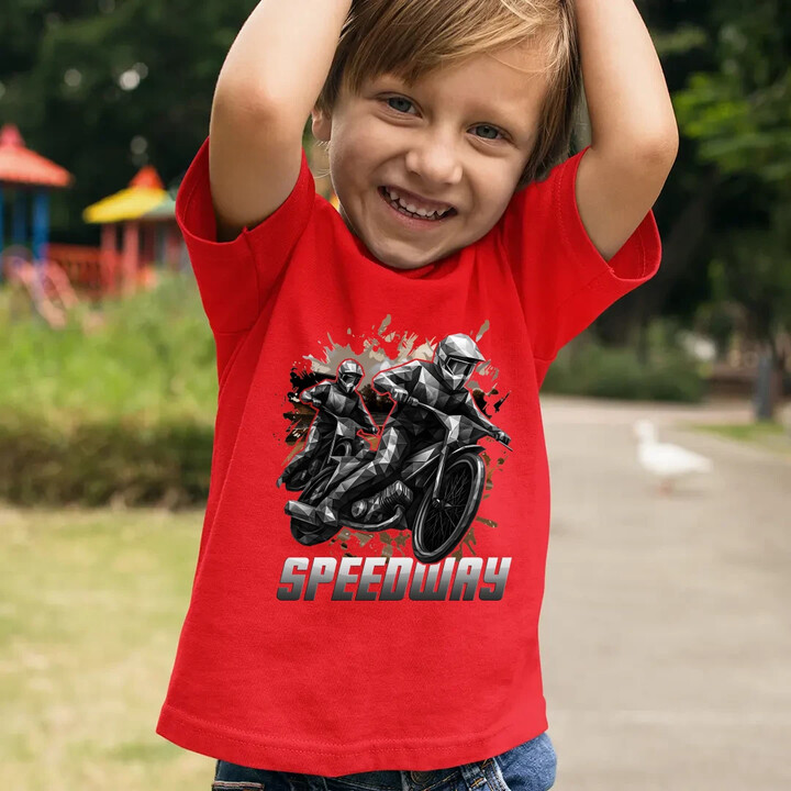 Speedway - plochá dráha - dětské tričko s potiskem