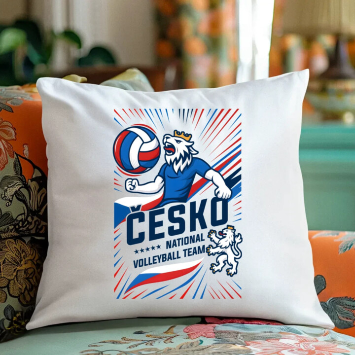 Česko - national volleyball team - polštář s potiskem