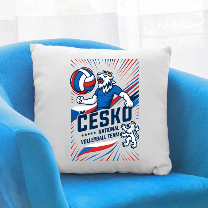 Česko - national volleyball team - polštář s potiskem