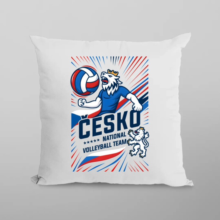 Česko - national volleyball team - polštář s potiskem
