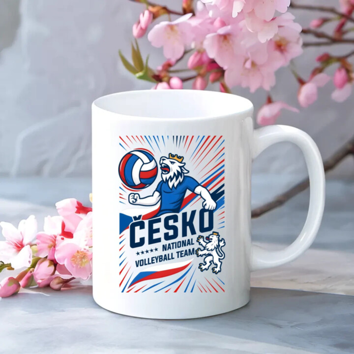 Česko - national volleyball team - hrnek s potiskem