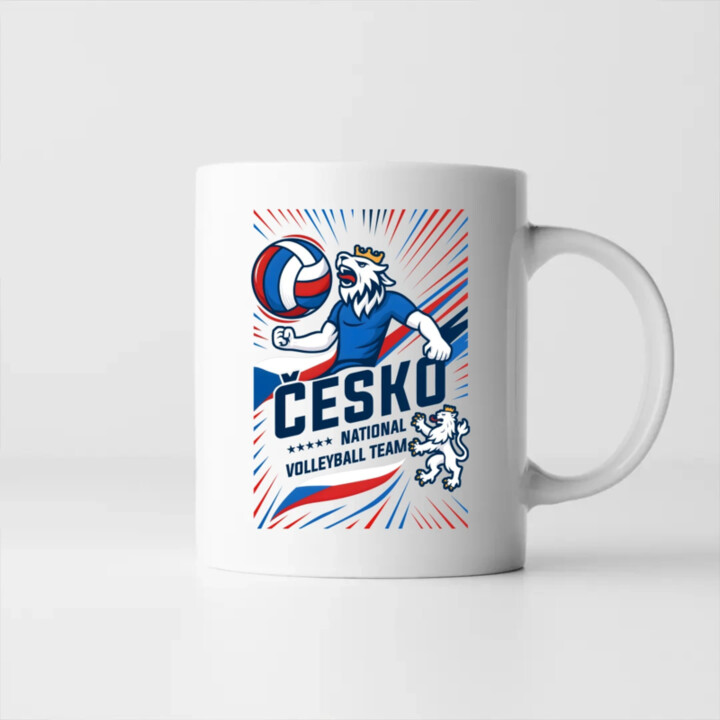 Česko - national volleyball team - hrnek s potiskem