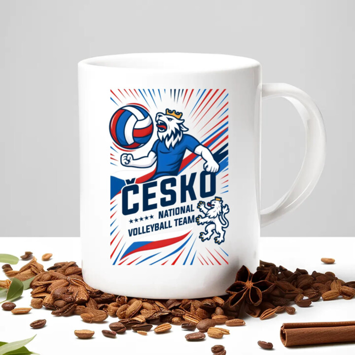 Česko - national volleyball team - hrnek s potiskem