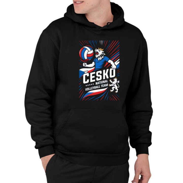 Česko - national volleyball team - pánská mikina s potiskem