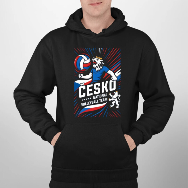 Česko - national volleyball team - pánská mikina s potiskem
