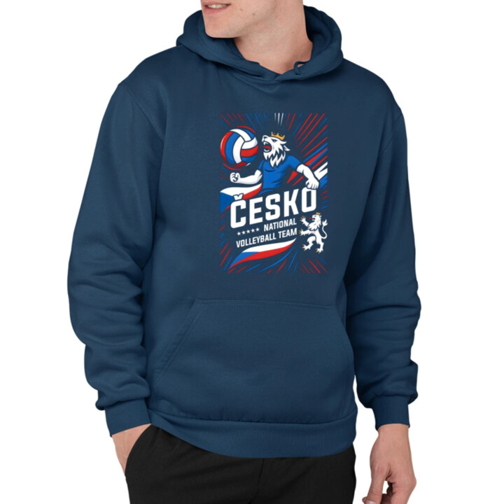 Česko - national volleyball team - pánská mikina s potiskem