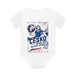 Česko - national volleyball team - dětské body s potiskem
