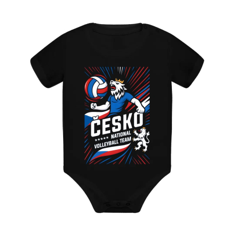 Česko - national volleyball team - dětské body s potiskem