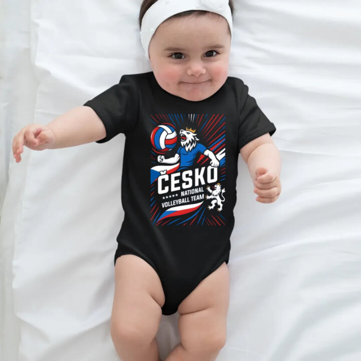 Česko - national volleyball team - dětské body s potiskem
