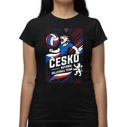 Česko - national volleyball team  - dámské tričko s potiskem