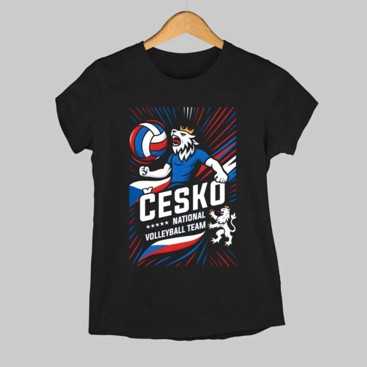 Česko - national volleyball team  - dámské tričko s potiskem