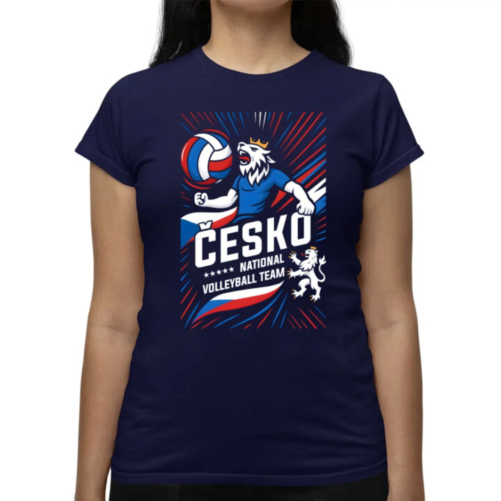 Česko - national volleyball team  - dámské tričko s potiskem
