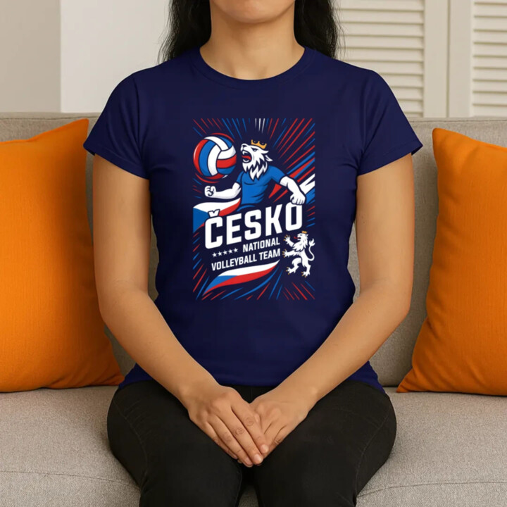 Česko - national volleyball team  - dámské tričko s potiskem
