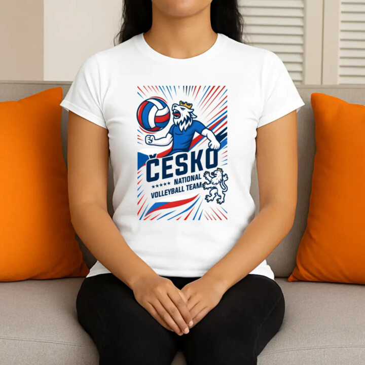 Česko - national volleyball team  - dámské tričko s potiskem