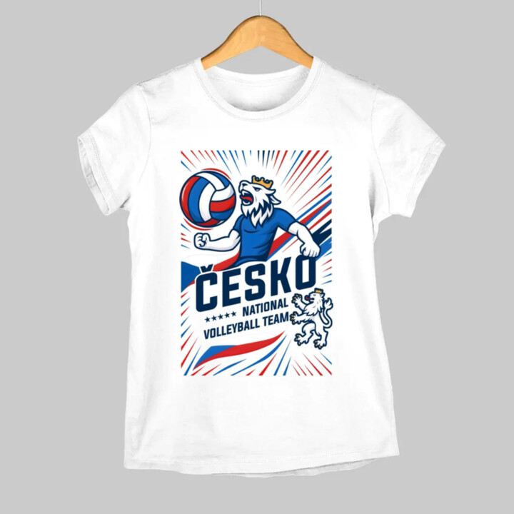 Česko - national volleyball team  - dámské tričko s potiskem